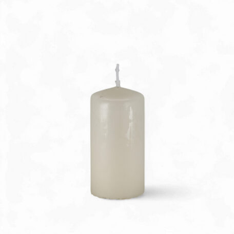 Stumpenkerze 'Wollweiss' Ø40mm - Höhe 80mm
