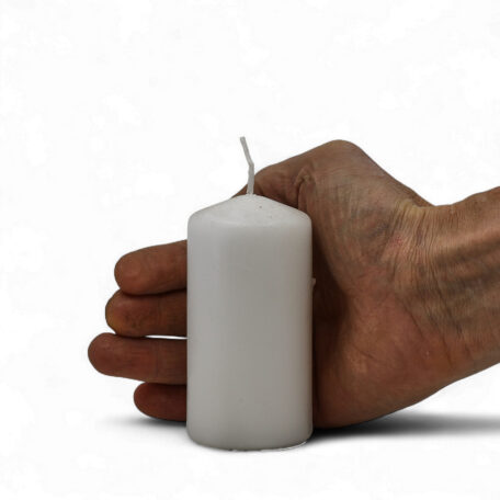 Bougie ronde 'Blanc' Ø50mm - hauteur 100mm