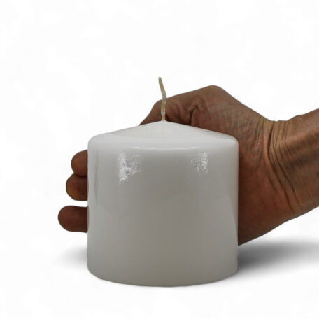 Bougie ronde 'Blanc' Ø100mm hauteur 100mm