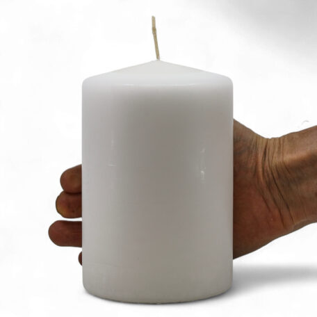 Bougie ronde 'Blanc' Ø100mm hauteur 150mm