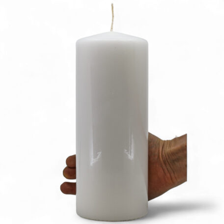 Bougie ronde 'Blanc' Ø100mm hauteur 250mm