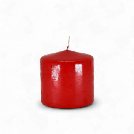 Bougie ronde 'Rubin' Ø100mm hauteur 100mm