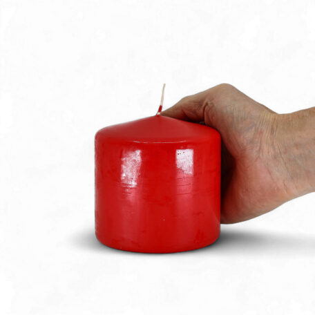 Bougie ronde 'Rubin' Ø100mm hauteur 100mm