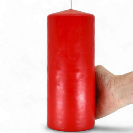 Bougie ronde 'Rubin' Ø100mm hauteur 250mm