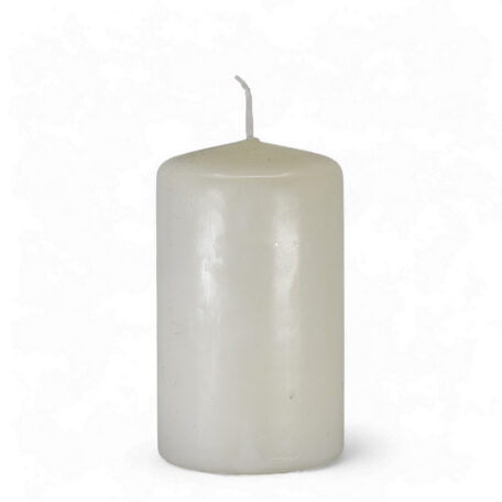 Stumpenkerze 'Wollweiss' Ø60mm Höhe 100mm