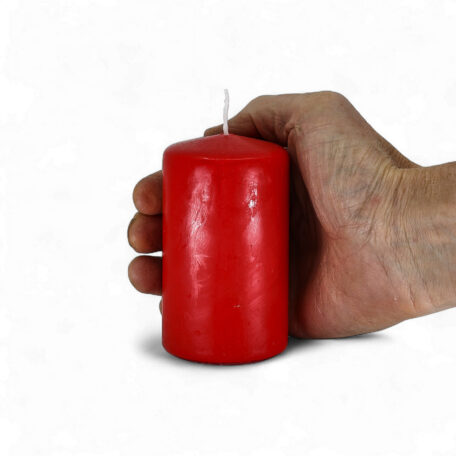 Bougie ronde 'Rubin' Ø60mm hauteur 100mm