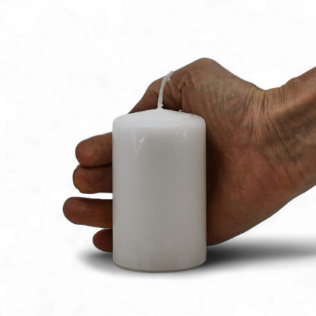 Bougie ronde 'Blanc' Ø60mm hauteur 100mm