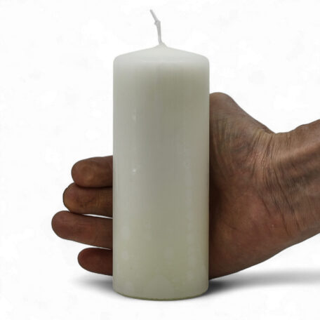Bougie ronde 'Blanc' Ø60mm hauteur 150mm