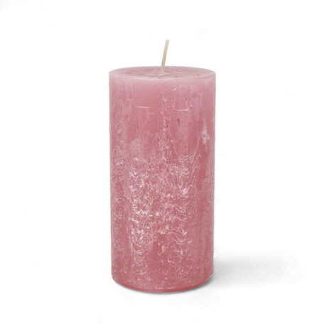 Kerze Rustic 'Antikrosa' Ø70mm Höhe 140mm