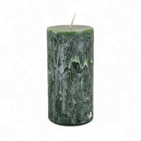 Kerze Rustic 'Jägergrün' Ø70mm Höhe 140mm