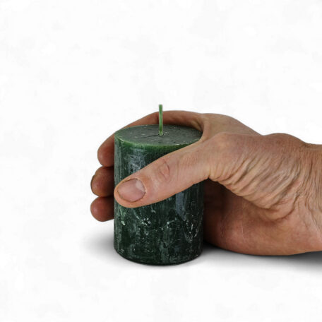 Kerze Rustic 'Jägergrün' Ø60mm Höhe 110mm