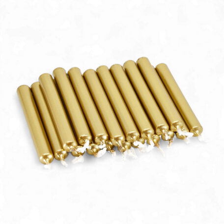 Baumkerzen h105mm d13mm gold - 20 Stück