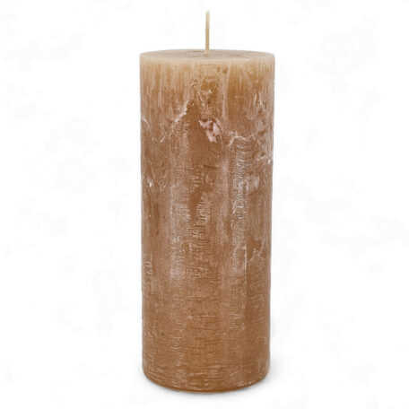 Kerze Rustic 'Erdnuss' Ø70mm Höhe 170mm