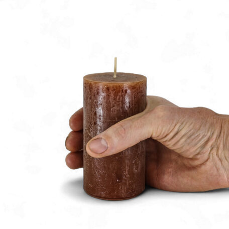 Kerze Rustic 'Marone' Ø60mm Höhe 110mm