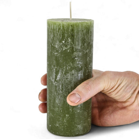 Kerze Rustic 'Olive' Ø70mm Höhe 170mm