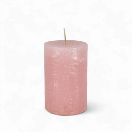 Kerze Rustic 'Softrosa' Ø70mm Höhe 110mm