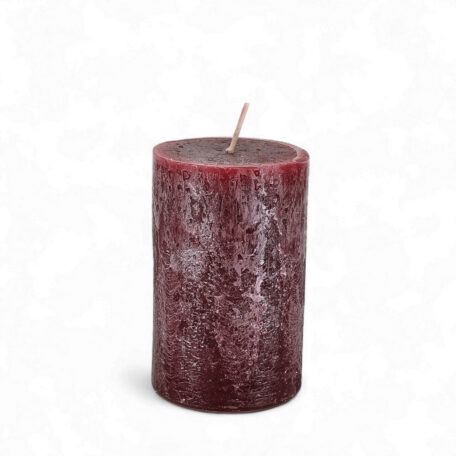 Kerze Rustic 'altrot' Ø70mm Höhe 110mm