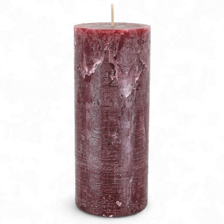 Kerze Rustic 'altrot' Ø70mm Höhe 170mm