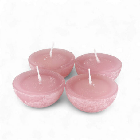 Schwimmkerzen 'Rustic' d80mm antikrosa
