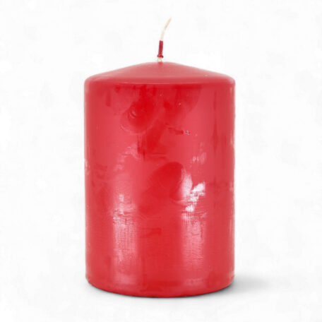 Bougie ronde 'rouge carmin' Ø100mm hauteur 150mm