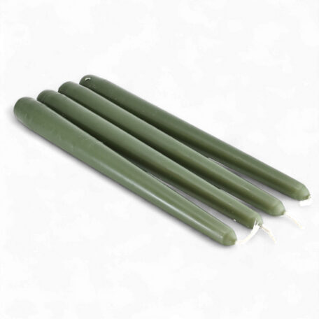Spitzkerzen 245/24mm 'Frische Olive' à 4 Stück