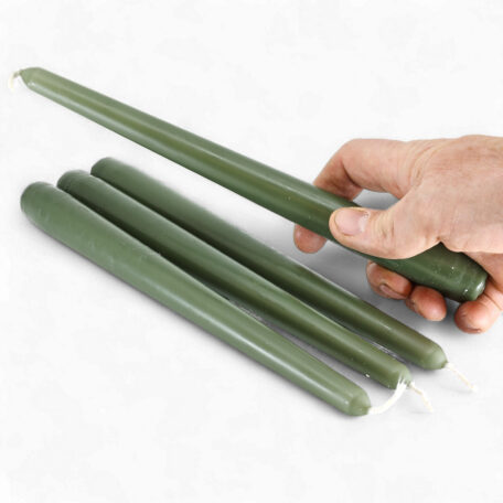 Spitzkerzen 245/24mm 'Frische Olive' à 4 Stück