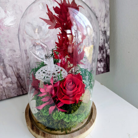 Glasglocke Tanz und Liebe