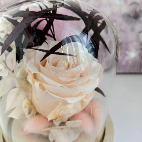 Herz in Glockenform, lachs