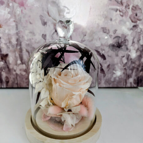 Herz in Glockenform, lachs