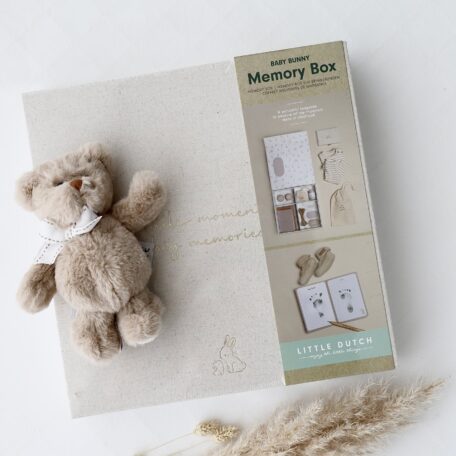 Boîte à souvenirs pour bébé Beige - Ours brun