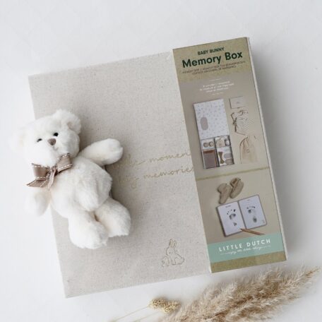 Boîte à souvenirs pour bébé Beige - Ours Blanc