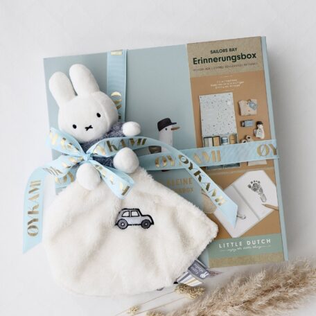Boîte à souvenirs de bébé bleue - Doudou Miffy