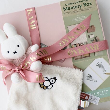 Boîte à souvenirs pour bébé Rose - Doudou Miffy