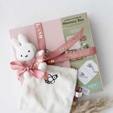Boîte à souvenirs pour bébé Rose - Doudou Miffy
