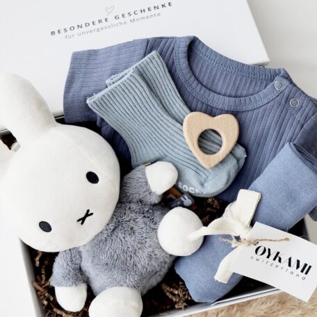 Boîte cadeau bébé 1 - Miffy bleu