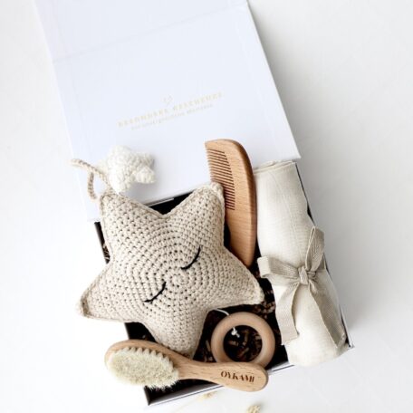 Boîte cadeau pour bébé Beige - 