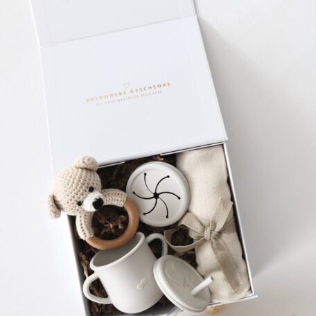 Boîte cadeau pour bébé Beige 