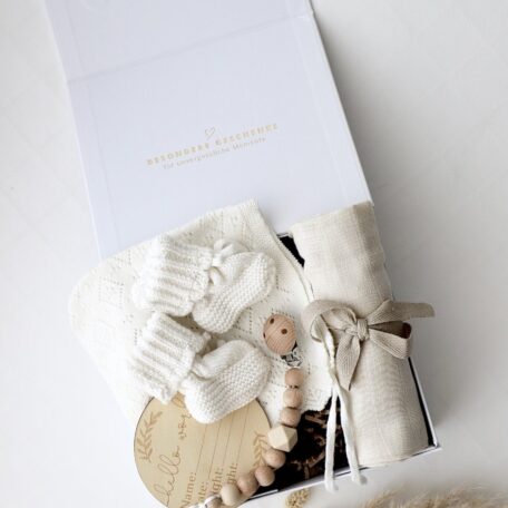 Boîte cadeau pour bébé Beige 