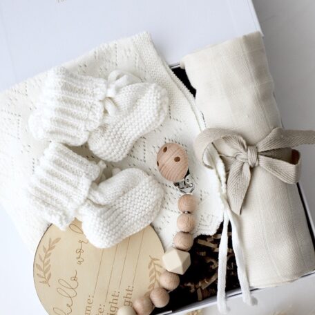 Boîte cadeau pour bébé Beige 