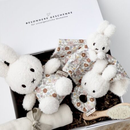 Baby Geschenkbox Miffy little Flowers Beige
