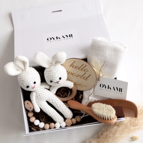 Baby Geschenkbox Neutrale Farben 