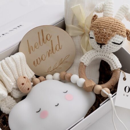 Baby Geschenkbox Neutrale Farben 