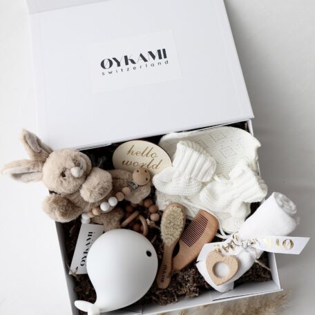 Boîte cadeau bébé blanche 