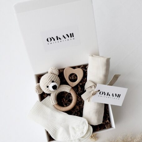 Boîte cadeau bébé blanche 