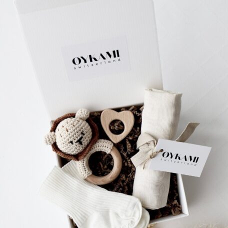 Boîte cadeau bébé blanche 