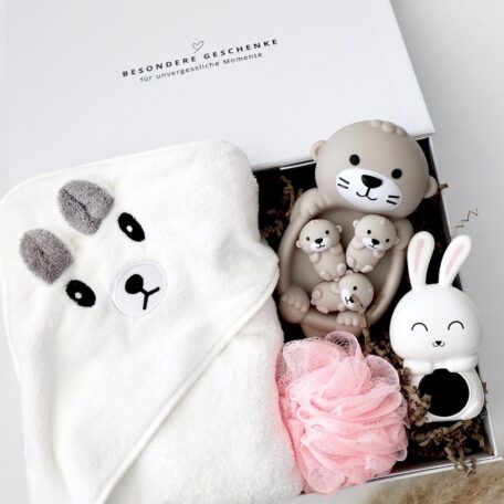 Boîte de bain Ours - Rose