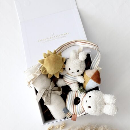 Box Miffy Unterwegs Stipes Beige