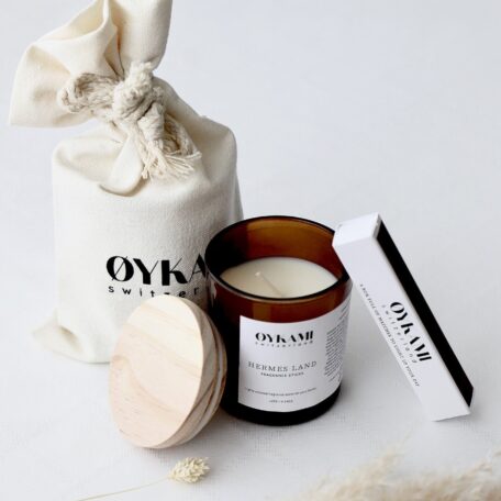 Set cadeau bougie parfumée dans un sac en coton - H. Land