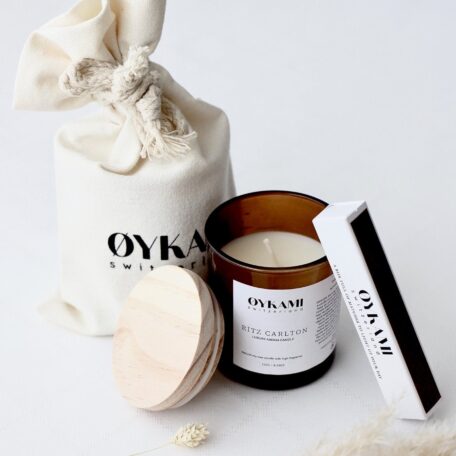 Set cadeau bougie parfumée dans un sac en coton - R. Carlton