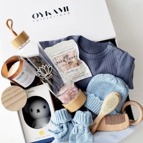 Coffret cadeau Maman & Bébé bleu 